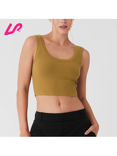 Upgrade your summer wardrobe with our ribbed tank top. Made with high-quality and breathable fabric, this tank top is perfect for keeping cool on hot summer days.